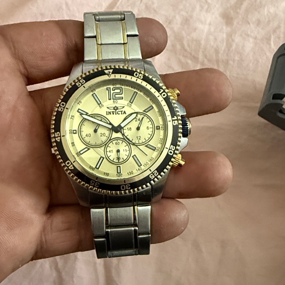 Invicta Two-Tone Silver and Gold Watch